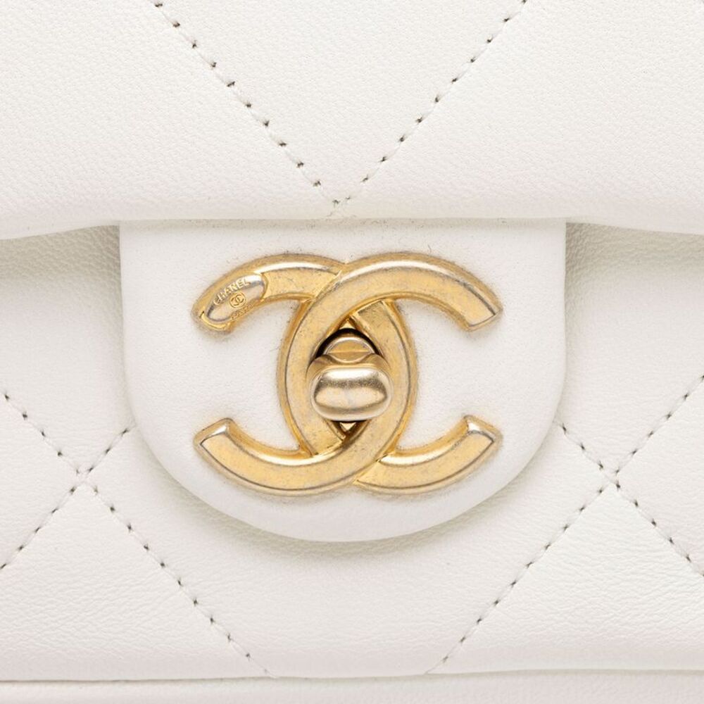 Chanel Lambskin A Real Catch Flap Bag - Picture 9 of 12